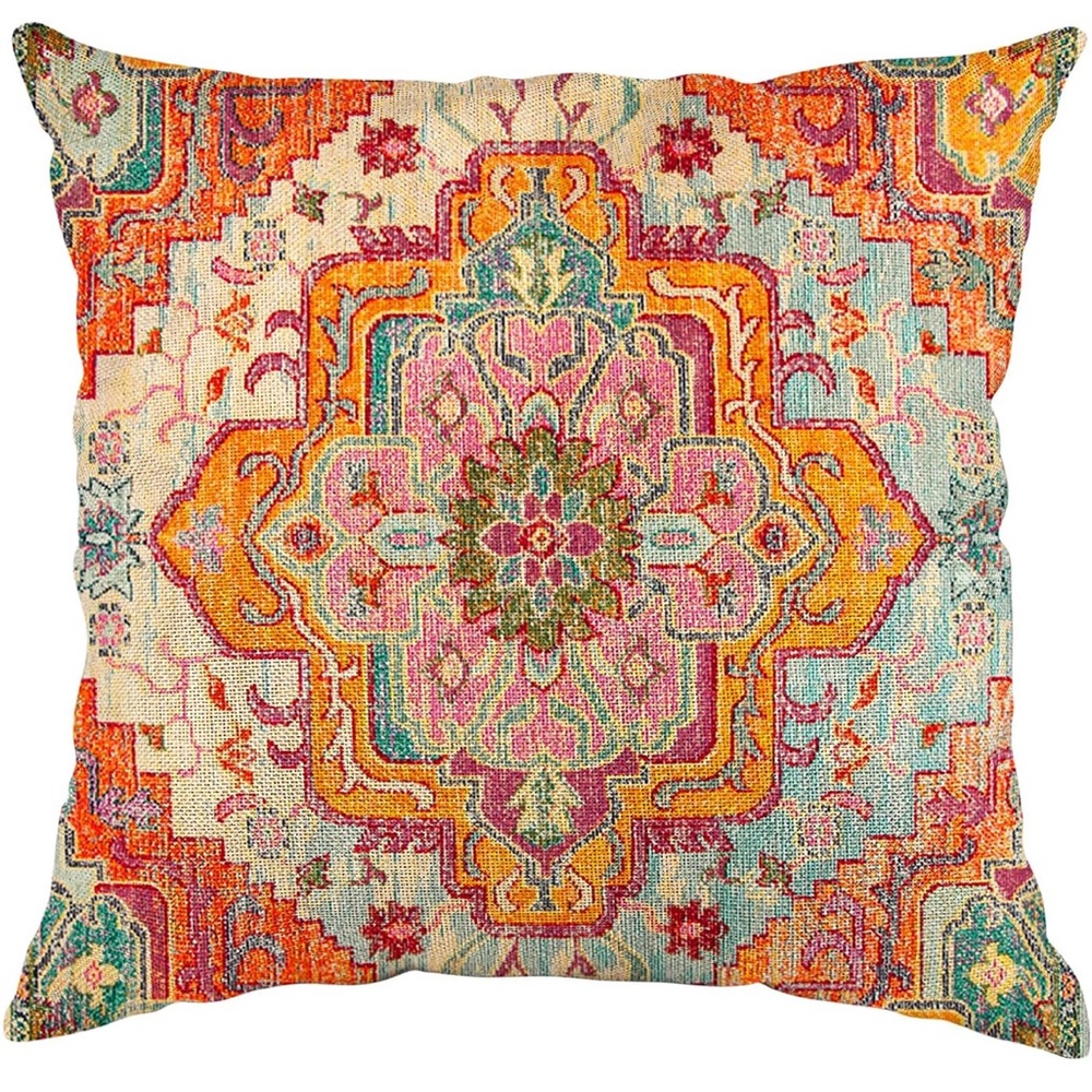 Colorful Bohemian Throw Pillow covers set of 2